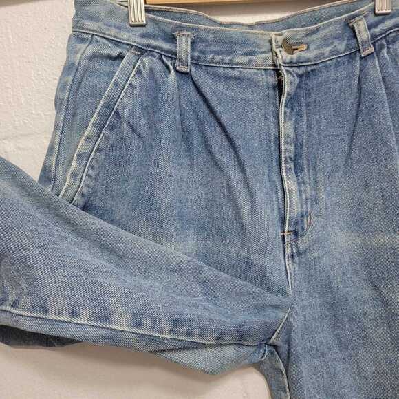 VTG Anne Klein 80s Era Pleated High Waist Mom Jeans - Picture 5 of 10